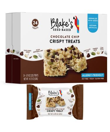 Blake’s Seed Based Crispy Treats – Chocolate Chip (24 Count), Nut Free, Gluten Free, Dairy Free & Vegan, Healthy Snacks for Kids or Adults, School Safe, Low Calorie Organic Soy Free Snack Chocolate Chip 24 Count (Pack of 1)