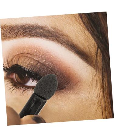 Baluue 100pcs Mini Eyeshadow Swab Foam Eyeshadow Makeup Wand Eyelash Applicator Plastic Black - Buy Online on GoSupps.com
