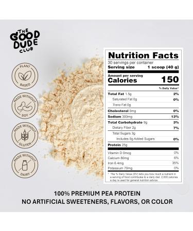 Premium Pea Protein Powder - Plant Based Easy to Digest BCAAs Vegan Friendly Gluten & Dairy Free No Sugar Added - 1200g Vanilla - Buy Online on GoSupps.com