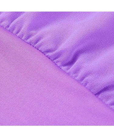 Buy Women's Loose Short Sleeve Linen Blouse - Stylish Purple T-Shirt Tops - J208 - Buy Online on GoSupps.com