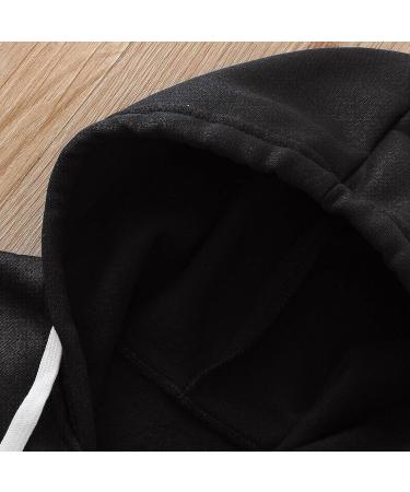 Kids Long Sleeve Zip Hoodie Jacket - Black Solid Color - Size 6-7 Years - Buy Online on GoSupps.com