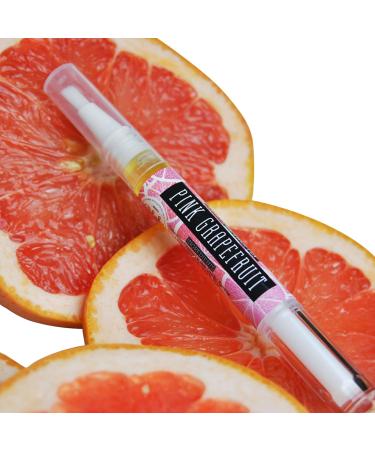 Pink Grapefruit Fragrance Scent Moisturising Cuticle & Nail Oil Travel Brush Pen For hyrating and nourishing dry and brittle nails