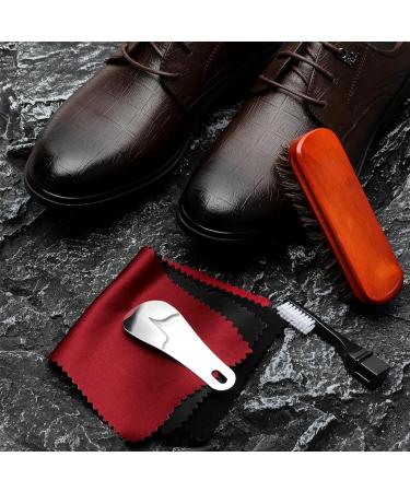 Wilbeva Leather Shoe Polish Kit - 7 in 1 Shoe Care Set for Men & Women | Shoe Shine Cleaner with Horsehair Bristle Dauber | Boot Cleaning and Care Set with Polish - Buy Online on GoSupps.com