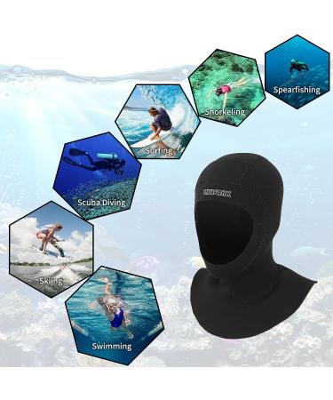 Neoprene Wetsuit Scuba Diving Hood for Men Women | Water Sports Hood for Diving, Snorkeling, Swimming, Kayaking | Large Size - Buy Online on GoSupps.com