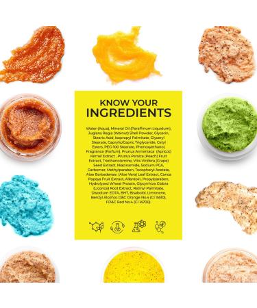 Cosmo Skin Care Premium Apricot & Peach Face & Body Scrub 500ml/16.9fl.oz, Smoothie, Rejuvenate Your Skin, Youthful Glow, Facial Scrub, Face & Body Wash, All Skin Types, For Men & Women - Buy Online on GoSupps.com