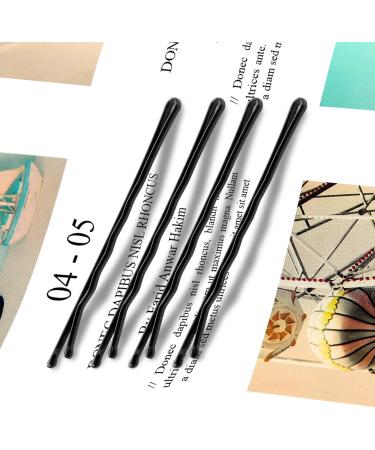 MBMomnus 150pcs Hair Clips Women 7cm Bobby Pins Long Kirby Grips Metal Hair Accessories - Ideal for Makeup & Hair Styling (Black Brown Gold) - Buy Online on GoSupps.com