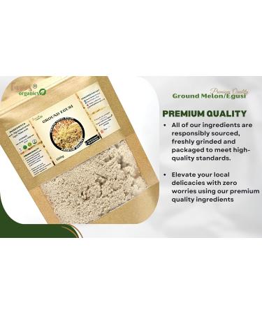 Ground Egusi Ground Hand Peeled Nigeria Egusi Melon Seed Premium Quality (100g) - Buy Online on GoSupps.com