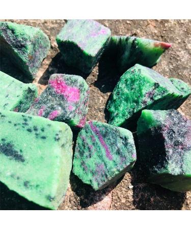 1lb Ruby Zoisite Raw Stones for Tumbling and Polishing - Bulk Rough Gemstone for Jewelry Making and Healing - 1 Pound - Buy Online on GoSupps.com