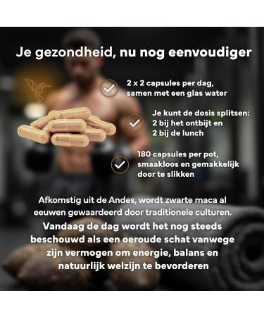 Bestyou Healthy SL Maca Complex 27 600 mg High Dose 180 Capsules Peruvian Maca Black 201 Extract With LArginine Zinc and Vitamins B6 B12 and C Capsules for Energy and Vitality Vegan Sevens - Buy Online on GoSupps.com