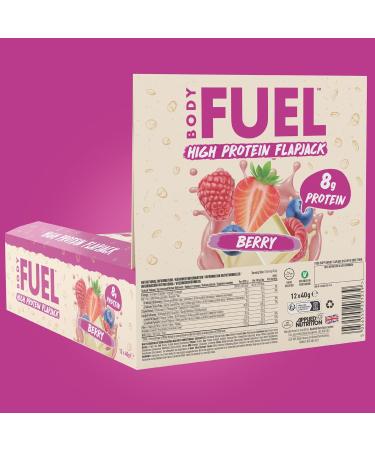  Applied Nutrition Applied Nutrition Bodyfuel Flapjack Berry - 12 x 40 g - Buy Online on GoSupps.com