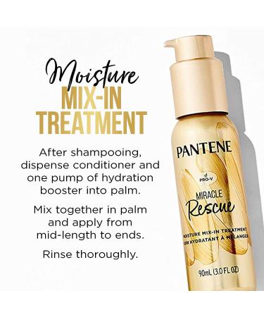 Pantene Miracle Rescue Leave In Conditioner Spray & Mix-In Treatment - Hydrating Hair Care Set (5.7 Fl Oz and 3 Fl Oz) - Buy Online on GoSupps.com