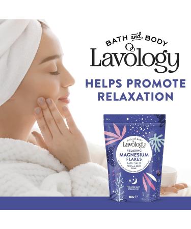 Lavology Flocons de magn sium - Tous les ingr dients naturels - Sels de bain apaisants et relaxants - 1kg x4 - Buy Online on GoSupps.com