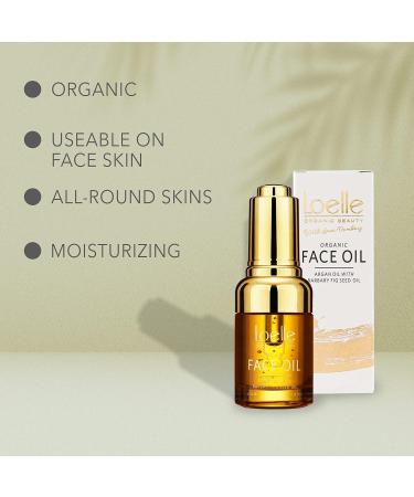Loelle - Organic Prickly Pear Seed Oil for a Bright and Moisturised Face - Anti-Wrinkle Facial Oils with High Vitamin E and Antioxidant Content - Hand-picked in Morocco (30ml) Gold - Buy Online on GoSupps.com
