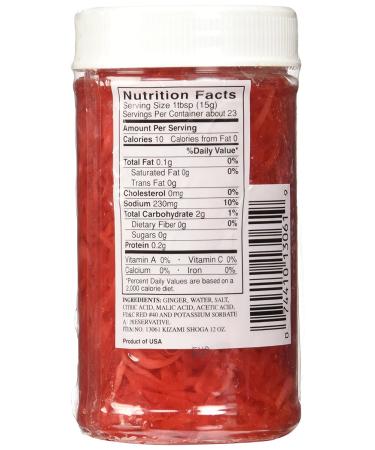 Kizami Shoga (Pickled Ginger) - 12oz - Authentic Japanese 12 Ounce Pack - 1 Jar - Buy Online on GoSupps.com