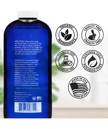 Remedy Tea Tree Oil Body Wash | 100% Natural Shower Gel for Athlete's Foot & Skin Irritations | Tea Tree, Mint & Aloe Skin Cleanser - Buy Online on GoSupps.com