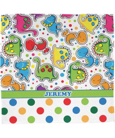 Shop YouCustomizeIt Personalized Dinosaur Print & Dots Washcloth | Custom Baby Shower Gifts & Toddler Essentials - Buy Online on GoSupps.com