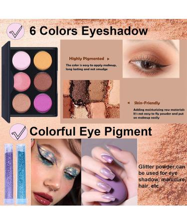 29Pcs All In One Makeup Kit for Women | Beginners Essential Starter Set with Lip Gloss, Concealer, Foundation, Eyeshadow Palette & Brushes - KIT007 - Buy Online on GoSupps.com