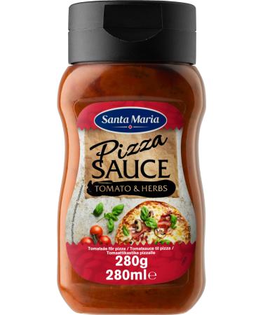 Santa Maria Pizza Sauce | 6 x 280ml | Tomatoes & Herbs | Ideal for any pizza pasta or as a dip Pizza Sauce 6 x 280ml