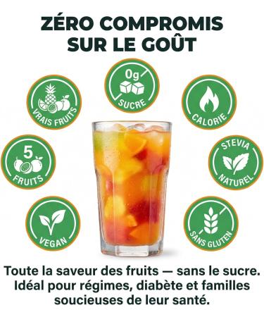 RAAK Sirop Multifruits ZERO SUCRE | 6x750ml 180 Verres | 5 Fruits en 1 | Parfait R gimes & Familles - Buy Online on GoSupps.com