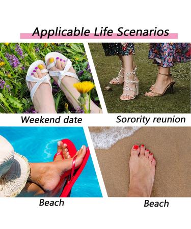 White Rose Coffin Fake Toe Nails - Exquisite Daisy Designs | 24Pcs Stick-on Toenails with Glue for Women - Buy Online on GoSupps.com