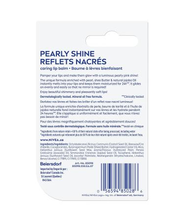 Nivea Lip Care Pearl and Shine Hydrating Irresistible Shine International Shipping Available - Buy Online on GoSupps.com