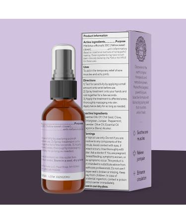 Marie Originals All Natural Muscle and Joint Rub | Relieve Aches & Sore Muscles | Essential Oil Blend with Juniper Peppermint Lavender & Wintergreen - International Shipping - Buy Online on GoSupps.com