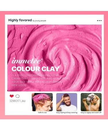 immetee Temporary Hair Color Wax Hair Dye Wax for Kids Adult DIY Hair Color for Party Cosplay Christmas Makeup Wash Out Easily. (3.38 Fl oz/100ml) (RED) - Buy Online on GoSupps.com