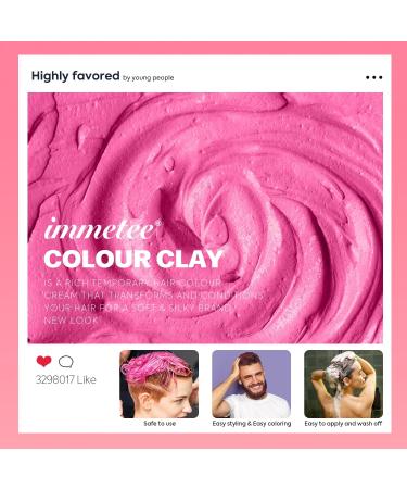 Immetee Hair Color Wax - Temporary Washable Hair Tint for Kids & Girls | Perfect for Christmas Parties & Cosplay - 100g Clay Yellow - Buy Online on GoSupps.com
