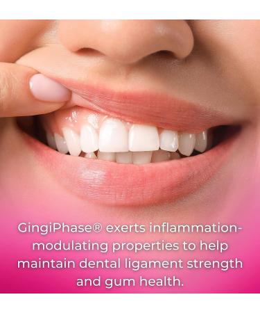 GingiPhase Herbal Dental Support Supplement - Promotes Healthy Gums, Teeth & Jaw Circulation (120 Capsules) - Buy Online on GoSupps.com