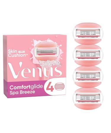 Gillette Venus Comfortglide Spa Breeze Razor Blades for Women 4 Replacement Blades for Women's Razors 4 Blades - Buy Online on GoSupps.com