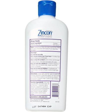 ZINCON Shampoo 8oz Pack of 3 - Anti-Dandruff Treatment - PT5509321028 - Buy Online on GoSupps.com