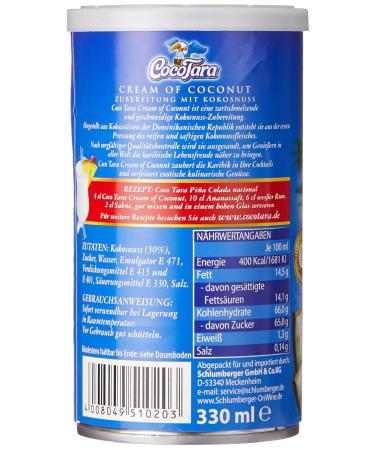 Coco Tara Cream of Coconut - Premium Coconut Cream 330 ml | Buy Online International Shipping - Buy Online on GoSupps.com