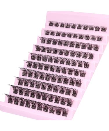 ALICROWN Wispy Cluster Lash Extension Kit - 120Pcs | DIY Eyelash Extensions 8-16mm | Fluffy & Natural Individual Lashes Cluster DIY at Home - Buy Online on GoSupps.com