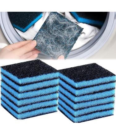 Washing Machine Clothing Hair Removal Reusable Collector Cleaning Tools Pet Cleaning For Laundry Hair Suitable Sponge Remover Machine Lint laundry room cloths traps traps tub tool Filter vent Blue 12PCS