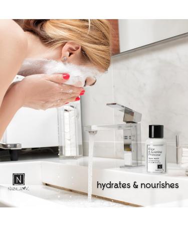 Nabila K Rice & Evening Primrose Face Wash Cleansing and Soothing Reduces Inflammation All Skin Types 2.4 fl oz Rice & Evening Primose 2.4 Fl Oz (Pack of 1) - Buy Online on GoSupps.com