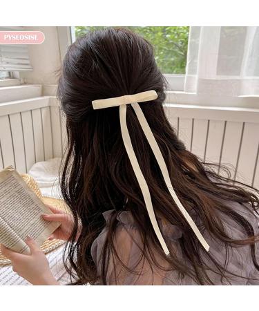 15 Pcs Bow Hair Clips Satin Hair Bows Hair Ribbon for Women 3 Colors Tassel Ribbon Bow Clips Cute Bow Hair Barrettes Hair Accessories for Women Girls Long Short Hair - Buy Online on GoSupps.com