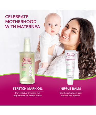 Maternea Pregnancy Stretch Mark Cream - Hydrating Care with Almond, Sunflower & Jojoba Oils | Perfume-Free & Skin-Safe | 220ml - Buy Online on GoSupps.com