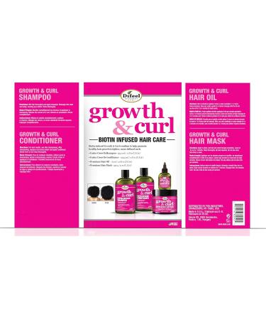 Shop Difeel Growth & Curl Biotin Hair Care Gift Box - Faster Growth Shampoo Conditioner Hair Mask & Oil - International Shipping Available - Buy Online on GoSupps.com