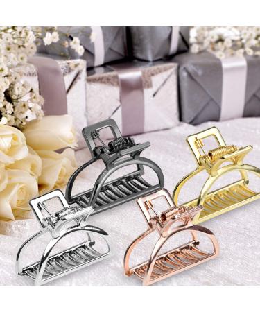 Akamino Metal Hair Claw Clips - 8 Pack Hair Accessories for Women - Small Hair Pins for Half Bun Hairstyles - Ideal for Thick Hair - Buy Online on GoSupps.com