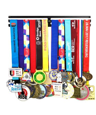 Medal Hanger Awards Holder Display Rack for Sports Medals Use for All Sports Black Steel Medal Hanger Holder,Race Medal Display Holder,Running medal hangers,hanger formedals,BLACK KINGS