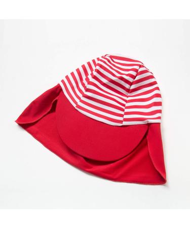 Bonverano Baby Girls UPF 50+ UV Protection Sunsuit with Sun Cap - Red Stripe, 6-9 Months - Buy Online on GoSupps.com