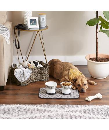 Bone Dry Machine Washable Ultra Absorbent Pet Mat - Lattice Gray - 12x18 - Buy Online on GoSupps.com
