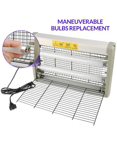 Shop Mafiti 20W Electrical Insect Zapper - Effective Mosquito Killer & Fly Trap for Home Kitchen & Farm - Gray - Buy Online on GoSupps.com