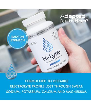 Hi-Lyte Electrolyte Replacement Capsules - 100 Servings | Rapid Rehydration Supplement | Immune Support & Hydration - 3 Bottles - Buy Online on GoSupps.com