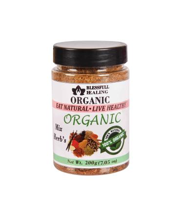 Blessfull Healing Organic Mix Herbs 200 Gram Airtight Container (Packing May Vary) 200 Gram 7.05 oz
