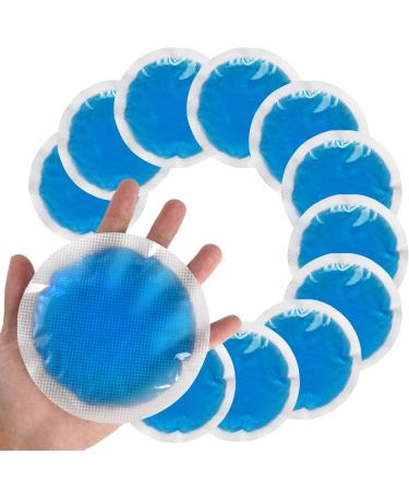 Tutmyrea Ice Packs for Injuries Reusable, 12 Pack Soft Small Ice Packs for Kids, Cold Compress for Pain Relief, Gel Ice Packs for Eyes, Wisdom Teeth, Face, Breast, Allergies, Small Wounds 12 Count (Pack of 1)