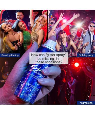 Shiny Glitter Spray for Hair and Body - 2.11 oz - Buy Online on GoSupps.com