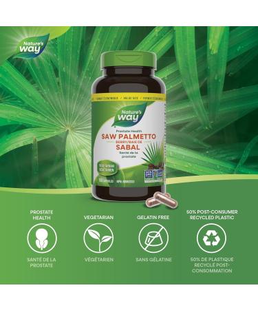 Nature's Way Saw Palmetto Berries Prostate Health 180 Softgels Value size Natural 180 Count (Pack Of 1) - Buy Online on GoSupps.com