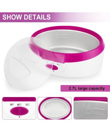 Forever Speed Paraffin Wax Bath for Hands & Feet - 265W Electric Paraffin Spa Set with Pink Wax | Best Paraffin Treatments for Soft Skin - Buy Online on GoSupps.com