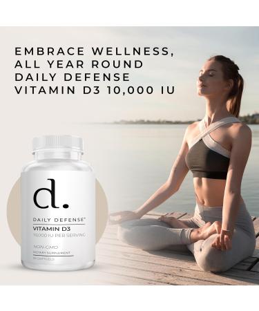 Immune Defense Supplements Vitamin D3 10 000 IU for Heart Health Daily Immune Support Mental Clarity & Muscle Function - 100 Vitamin D Tablets (D3 10 000 IU) 100 Count (Pack of 1) - Buy Online on GoSupps.com